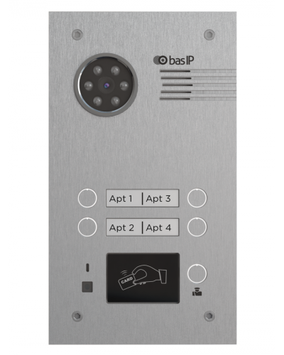 Вызывная панель BAS-IP BA-04MD SILVER в Долгопрудном Вызывные IP панели Pintop.ru