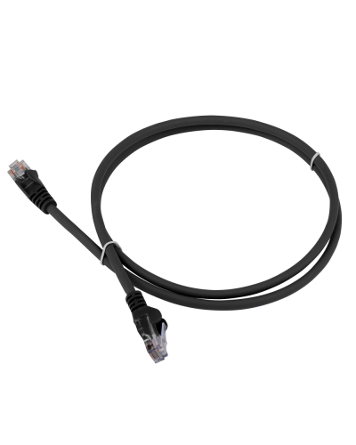 Патч-корд LANMASTER LSZH UTP кат.5e, 0.3 м, черный LANMASTER LAN-PC45/U5E-0.3-BK в Долгопрудном Патчкорды (медные) Pintop.ru