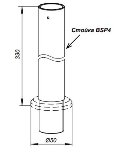 Стойка PERCo-BSP4 в Долгопрудном Дополнительное оборудование для СКУД Pintop.ru